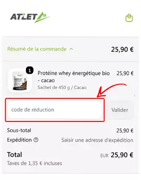 Code promo Atlet Nutrition