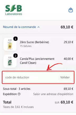 Code promo SFB Laboratoires